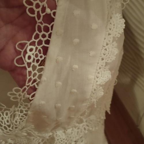 ZINI Boutique white romantic lace dress, size 38