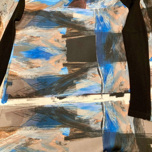 Denny Rose blouse used, blue and black, size S