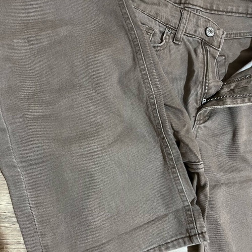 Women's denim pants like new, brown, size 36