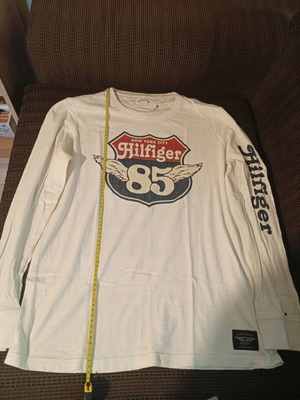 Tommy Hilfiger men's long sleeve shirt used, white, XL