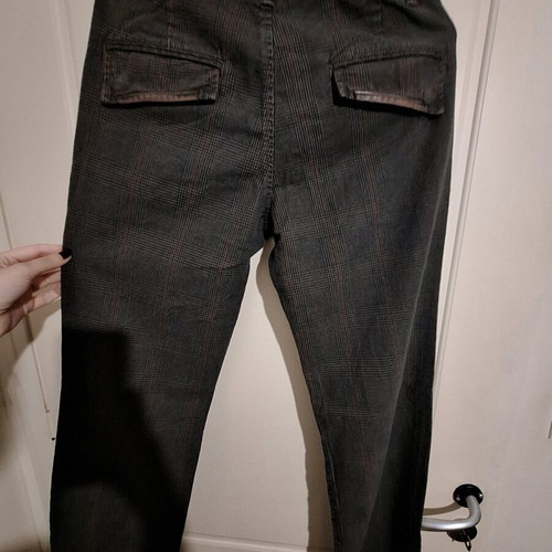 Cosi Jeans men's checkered jeans like new, gray brown