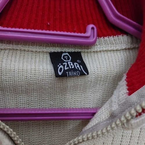 90s vintage pullover sweater, beige, XL