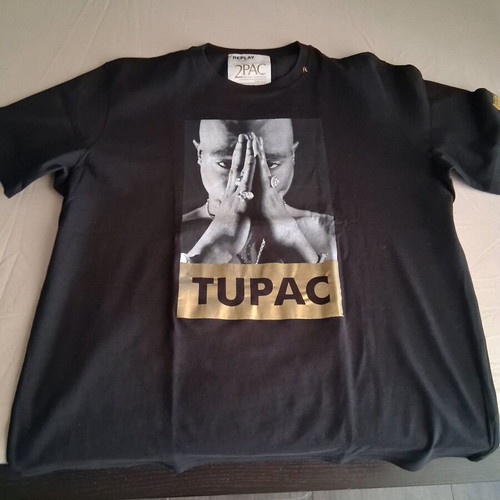 Tupac Replay limited edition T-shirt 3XL like new, black