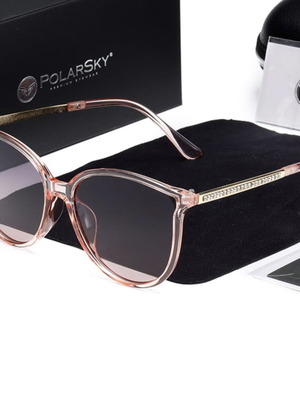 PolarSky polarized sunglasses new, pink and gold