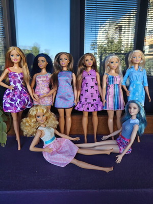 Barbie Fashionista dolls lot, assorted body types
