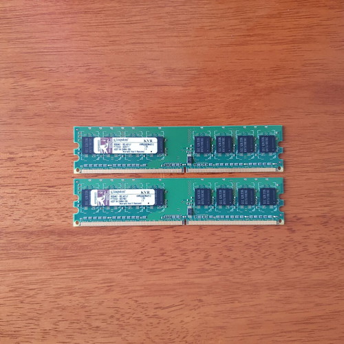 Kingston ValueRAM 1GB DDR2 533MHz RAM set used