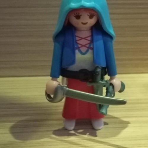 Playmobil Woman Revolution 1821 like new, custom