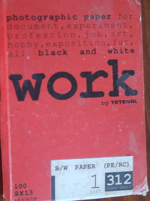 Φωτογραφικό χαρτί Tetenal Work καινούργιο, πακέτο 100 φύλλων 9x13 εκ