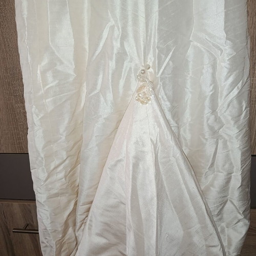 Wedding dress handmade, like new, ivory mermaid with pearl bust