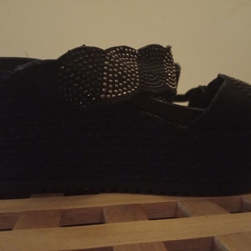 Vintage women's platform sandals flatform size 36 black like new