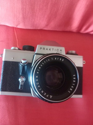 Vintage Praktica LLC SLR 35mm camera used with M42 lens mount
