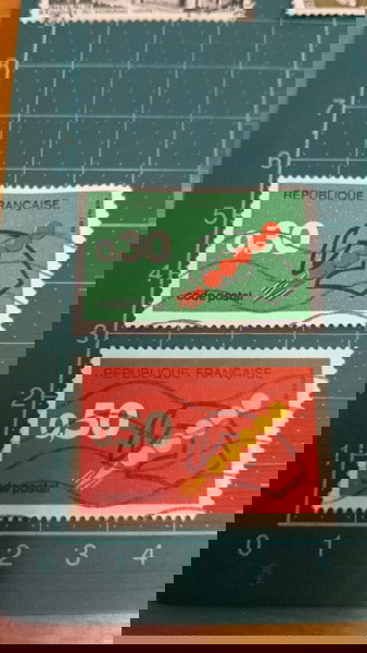 Γαλλία Γραμματόσημα 1972 postal code campaign