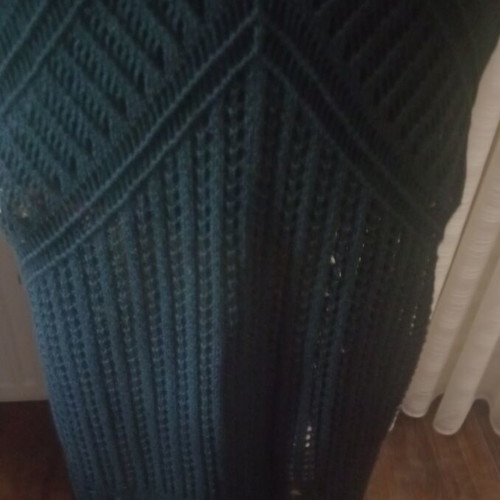Knitted women's dress black, new, size S