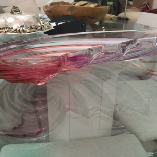 Walther Glas πιατέλα centerpiece κοχύλι 48cm καινούργιο, made in Germany