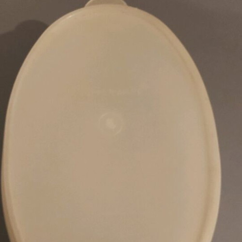 Tupperware Oval Bowl With Auxiliary Tray Like New