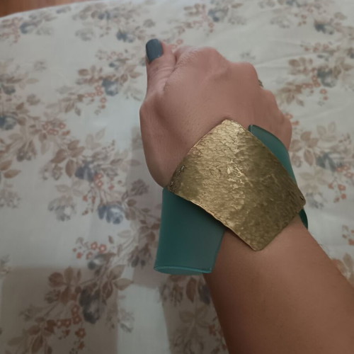 Handmade women's bracelet used, turquoise
