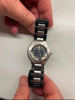 Cartier 21 ανδρικό ρολόι σαν καινούργιο, ασημί