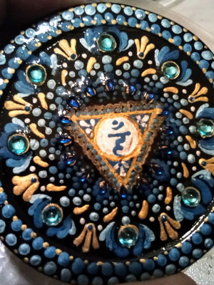Handmade Vishuddha Mandala Magnet