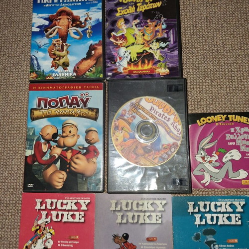 Children's DVD pack of 8 used