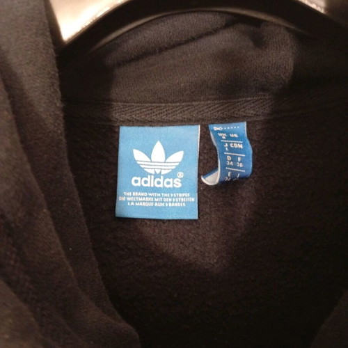 Adidas FZ HOOD FLE cotton hoodie blue size S like new