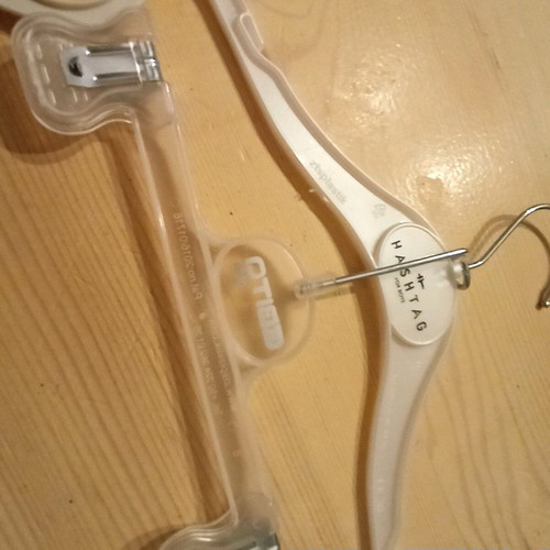 Children's hangers new, set of three, one double and one single