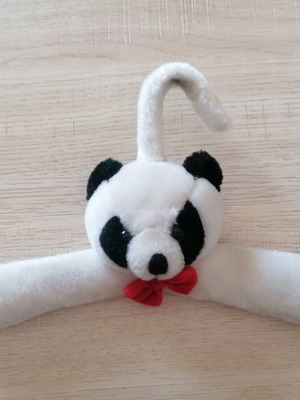 Children's bear hangers used, set of 2