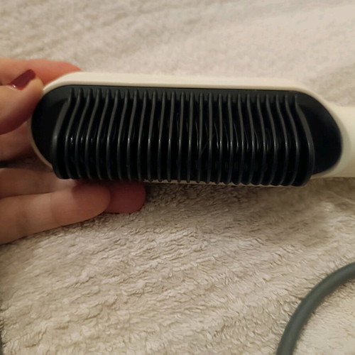 Andowl electric ceramic hair brush new for straightening and shine