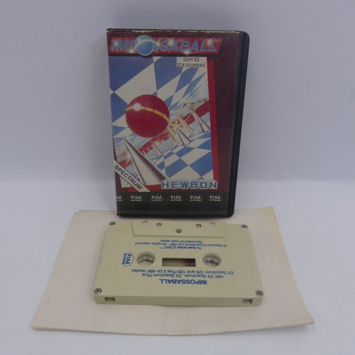 Impossaball 48K ZX Spectrum used with Greek instructions