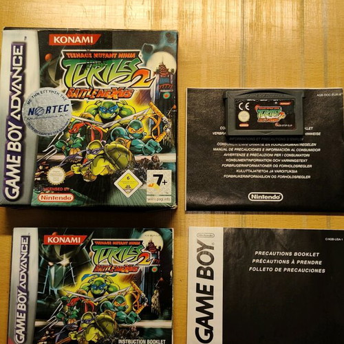 Teenage Mutant Ninja Turtles 2 Battlenexus Game Boy Advance SP like new
