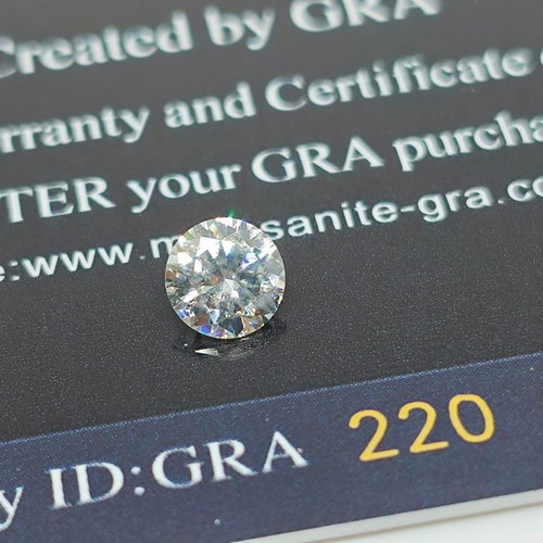 Moissanite 0.5ct D VVS1 precious stone like new with GRA certification