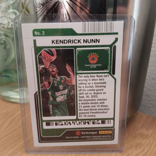 Euroleague Game Ticket Cards pack like new with Kendrick Nunn, Sasa Vezenkov, TJ Shorts