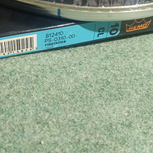 Remo Pinstripe 10 Clean drumhead new