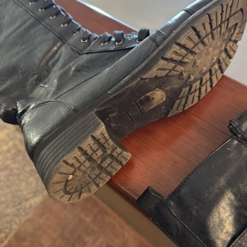 A To Z Greek black knee-high boots like new, size 40