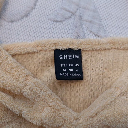 Shein blouse used, yellow, size M