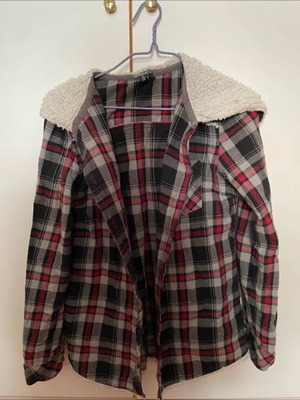 Attrattivo jacket like new, black and red
