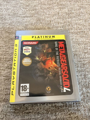 Metal Gear Solid 4 Guns of the Patriots PS3 game, Konami