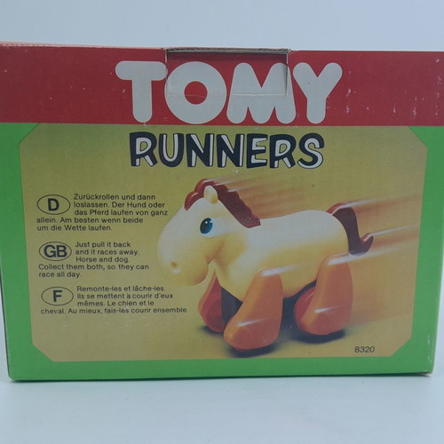 TOMY Runners pull back horse toy used