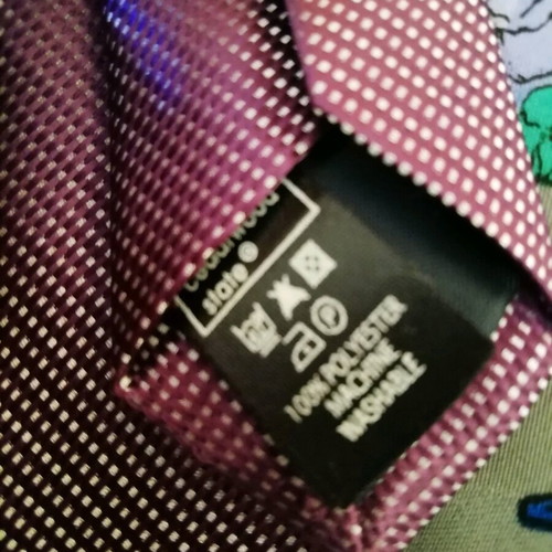 Unisex ties like new, colorful and purple, set of 2