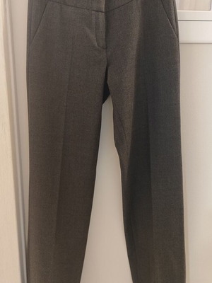 Wool Italian pants like new, gray with cuffs