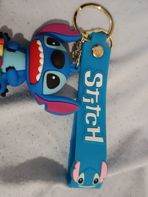 Stitch Keychain new, blue