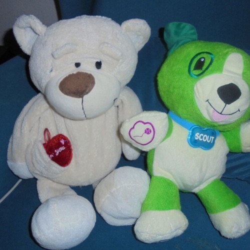 Stuffed dolls used, set of 2 pieces