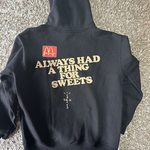 Travis Scott X McDonalds Hoodie like new, fits XL and L