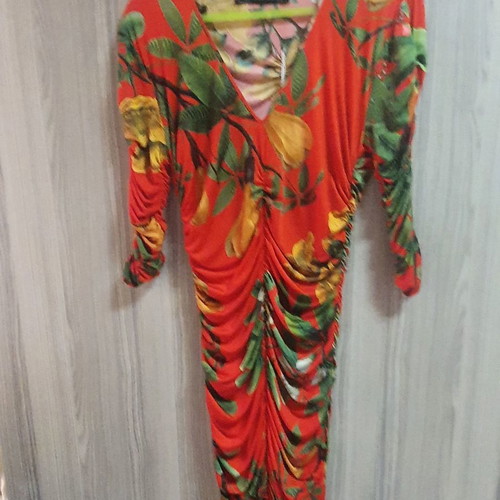 Zara dress used, red, size M