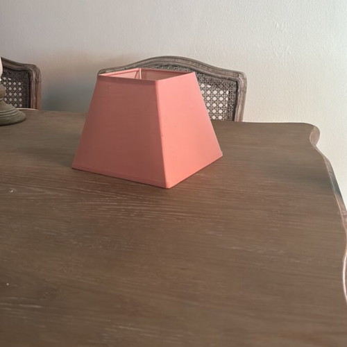 Lampshade square, new, height 16 cm, side 20 cm