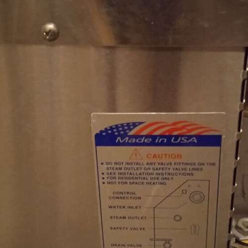 Mr Steam 9kW 3-Phase Hamam Bath Like New