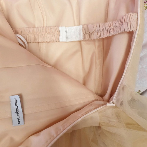 Short dress with rhinestones and tulle new, size S