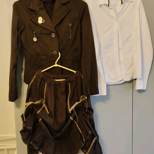 Steampunk carnival costume used, size small - medium