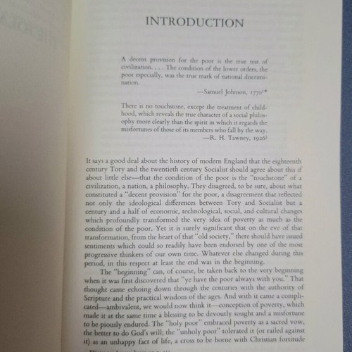 The Idea of Poverty like new, English