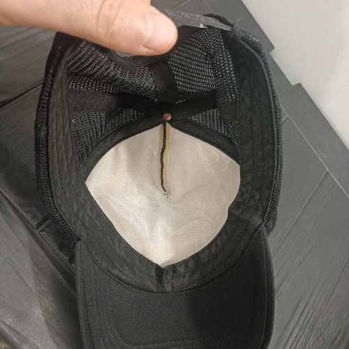 Black jockey hat like new with breathable mesh
