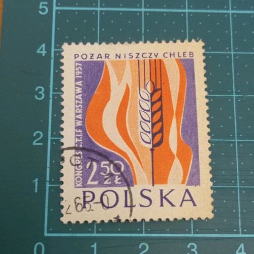 Poland 1957 fire brigade stamp like new